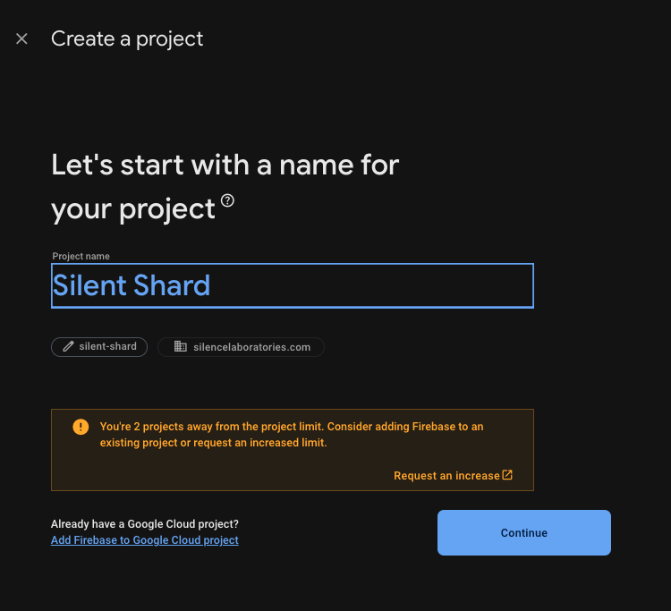 firebase-create-project