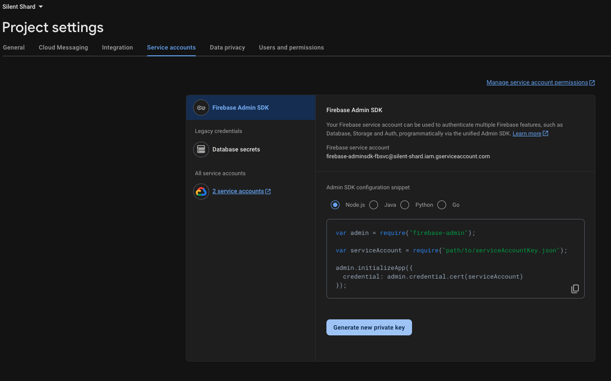 firebase-service-account