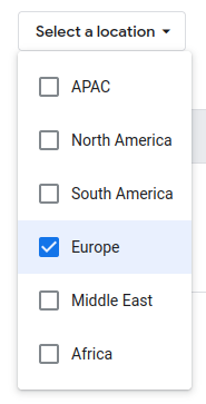Choosing a zone